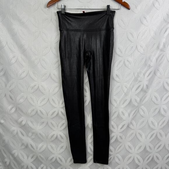Spanx Faux Leather Leggings Black Size S - Picture 5 of 9